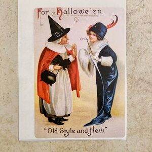 6/$12 🎃 Vintage Halloween Postcard Sticker